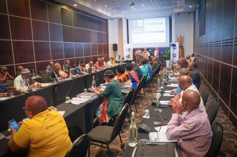 IEC meets with Contralesa representatives in in Kempton Park, East of Johannesburg.